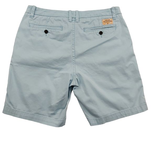 Quiksilver Waterman Collection Shorts Mens 32 Light Blue Casual Chino Beach - Picture 4 of 9